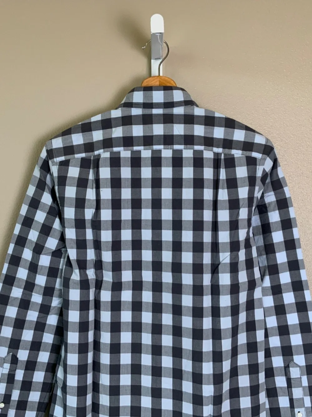 J. Crew Factory Slim Washed Button Down Oxford Shirt in Double Gingham